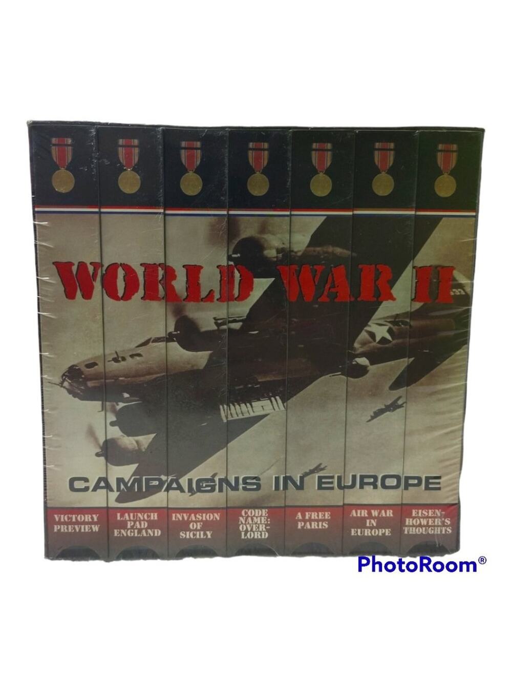 World War II 2 Campaigns in Europe 1995 VHS Tapes 7 Volume Box Set Sealed